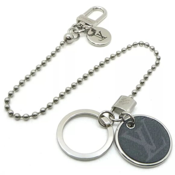 LOUIS VUITTON Monogram ID Pocket Key Chain Charm Key Holder - Picture 1 of 12